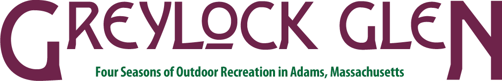 Greylock Glen logo with the tagline Four Seasons of Outdoor Recreation in Adams, Massachusetts